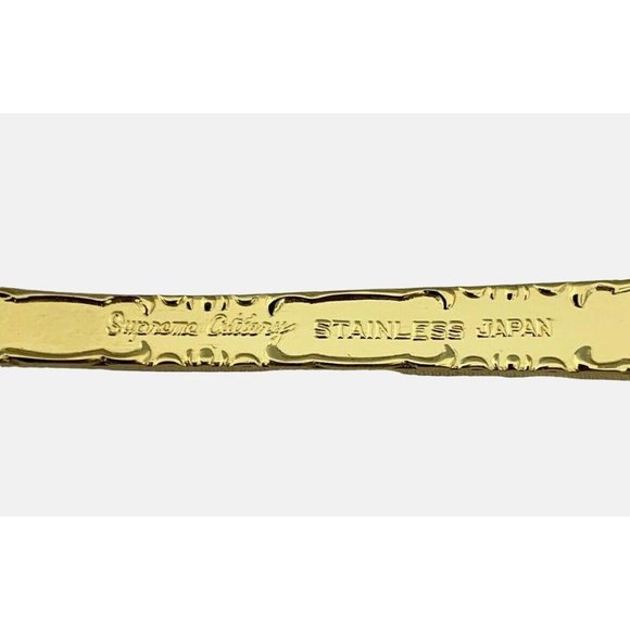 Towle Supreme Cutlery Japan TWS120-GOLD Gold Electroplate 4 Dinner Forks 7.25" - Picture 3 of 8